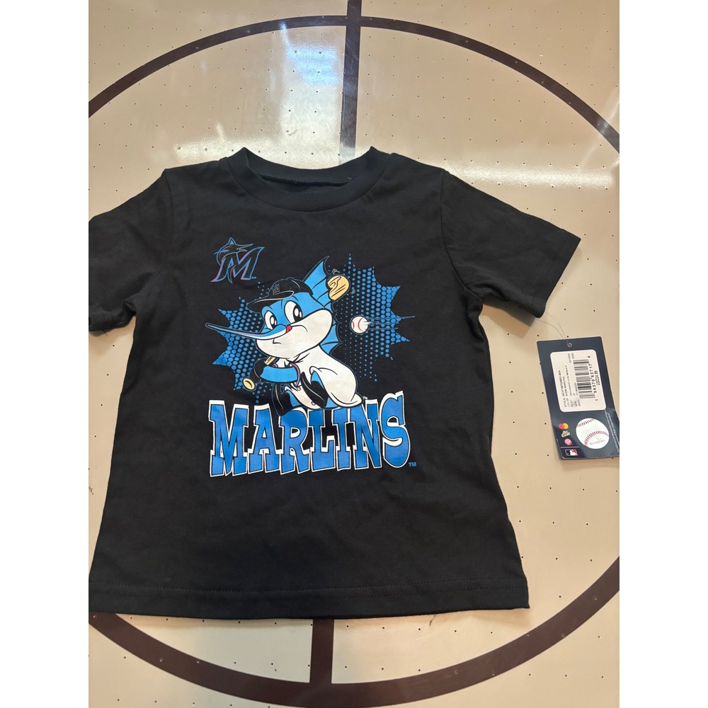 128 MLB Miami Marlins Billy the Marlin Toddler T-Shirt Black 3T 9K3T1M700M01-MIA